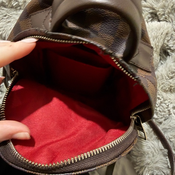 Brown Check Mini Backpack - Picture 4 of 8